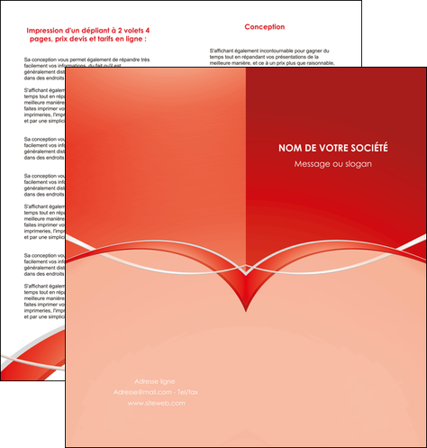 personnaliser maquette depliant 2 volets  4 pages  web design texture contexture abstrait MID91448