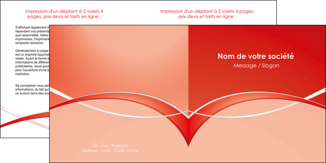 maquette en ligne a personnaliser depliant 2 volets  4 pages  web design texture contexture abstrait MID91450
