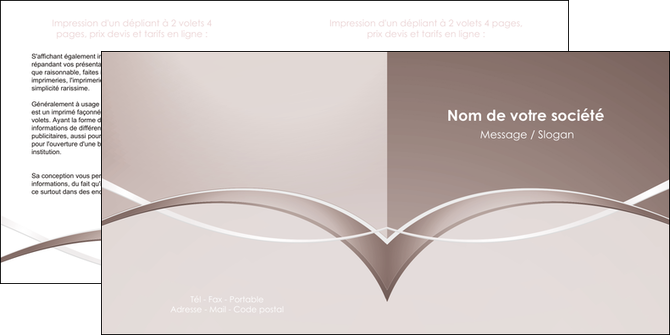 modele depliant 2 volets  4 pages  web design texture contexture abstrait MLGI91502