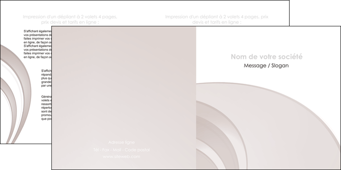 realiser depliant 2 volets  4 pages  web design texture contexture structure MFLUOO92414