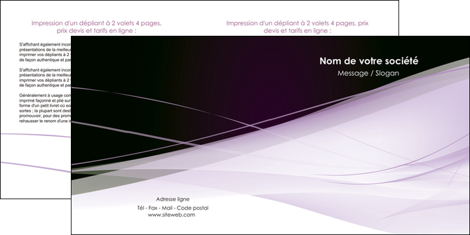 faire depliant 2 volets  4 pages  reseaux texture contexture structure MIDLU93080