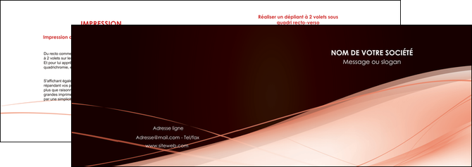 modele depliant 2 volets  4 pages  web design texture contexture structure MIDLU93406