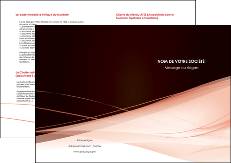personnaliser maquette depliant 2 volets  4 pages  web design texture contexture structure MIDLU93430