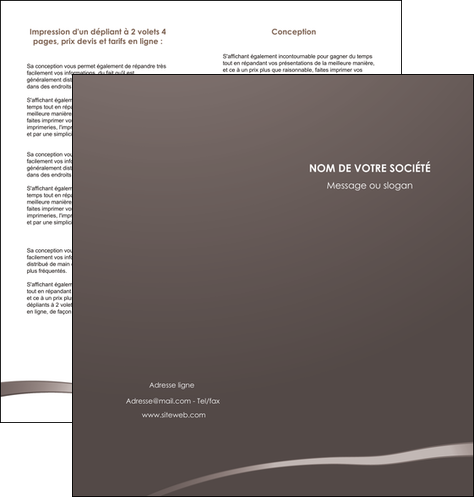 cree depliant 2 volets  4 pages  web design texture contexture structure MIDLU93556