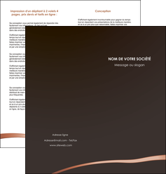 exemple depliant 2 volets  4 pages  web design texture contexture structure MIDLU93962