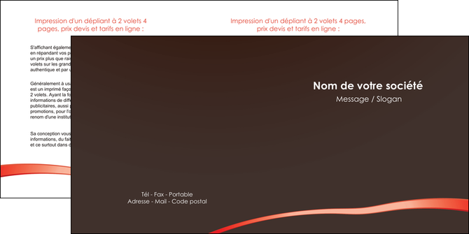 creer modele en ligne depliant 2 volets  4 pages  web design contexture structure fond MIDLU94074
