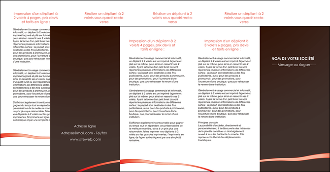faire modele a imprimer depliant 4 volets  8 pages  web design contexture structure fond MIDLU94110