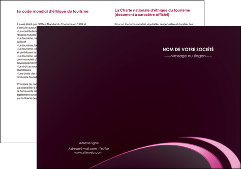 realiser depliant 2 volets  4 pages  contexture structure fond MIDLU94326