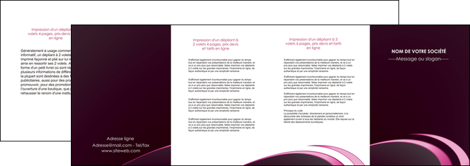 cree depliant 4 volets  8 pages  contexture structure fond MIDLU94348
