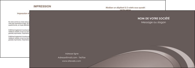 impression depliant 2 volets  4 pages  web design texture contexture structure MIDLU94538