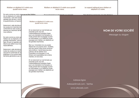 realiser depliant 3 volets  6 pages  web design texture contexture structure MIDLU94850