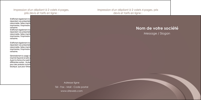 imprimerie depliant 2 volets  4 pages  web design texture contexture structure MIDLU94854
