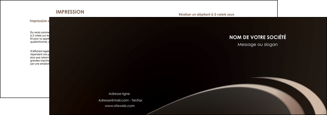 imprimerie depliant 2 volets  4 pages  web design texture contexture structure MIDBE95046