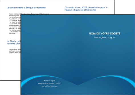 creer modele en ligne depliant 2 volets  4 pages  web design texture contexture structure MIF95122