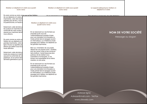 realiser depliant 3 volets  6 pages  web design texture contexture structure MIDLU95250
