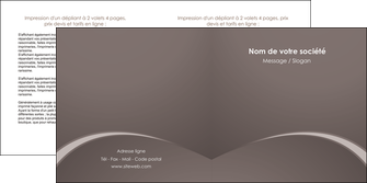 faire depliant 2 volets  4 pages  web design texture contexture structure MIDLU95254