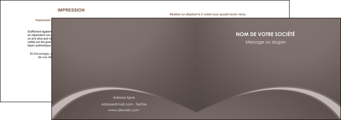 cree depliant 2 volets  4 pages  web design texture contexture structure MIDLU95270