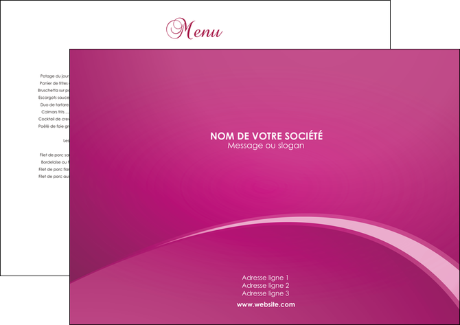 personnaliser modele de set de table restaurant set de table set de table publicitaire restaurant MFLUOO95336