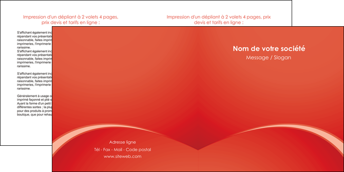 personnaliser modele de depliant 2 volets  4 pages  web design texture contexture structure MIDLU95514
