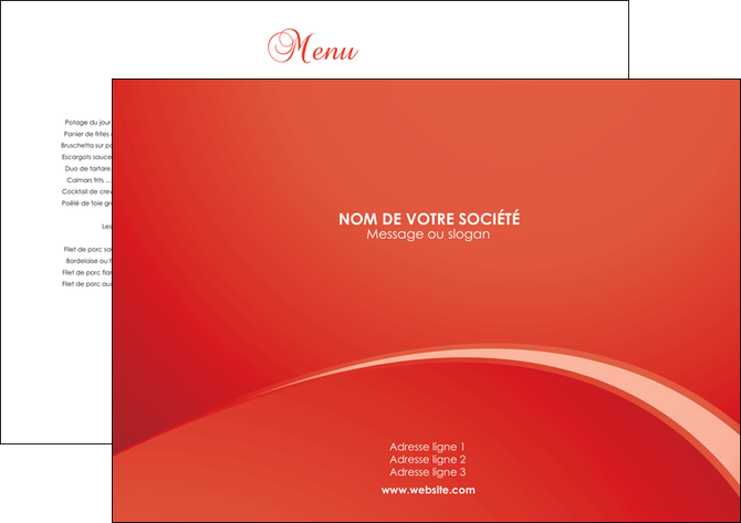 exemple set de table metiers de la cuisine set de table set de table publicitaire restaurant MIDLU95544