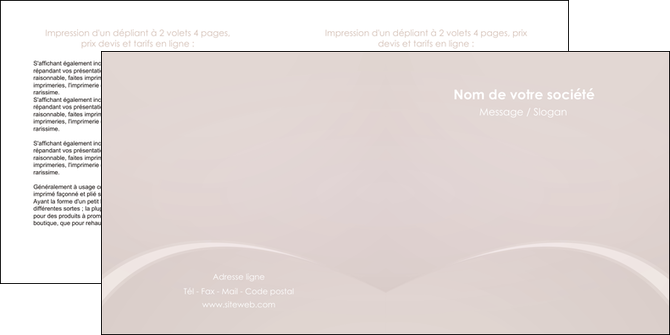 cree depliant 2 volets  4 pages  web design texture contexture structure MFLUOO95566