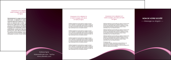 modele en ligne depliant 4 volets  8 pages  reseaux texture contexture structure MIDLU95754