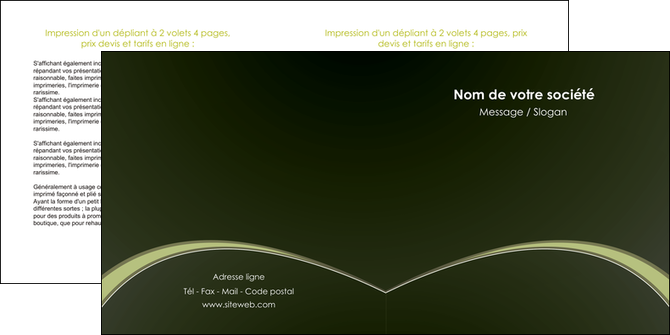 exemple depliant 2 volets  4 pages  web design texture contexture structure MIDLU95774