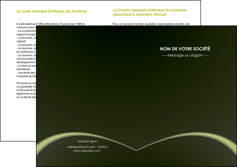 faire depliant 2 volets  4 pages  web design texture contexture structure MIDLU95784