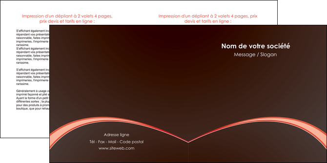 realiser depliant 2 volets  4 pages  texture contexture structure MIDBE95930