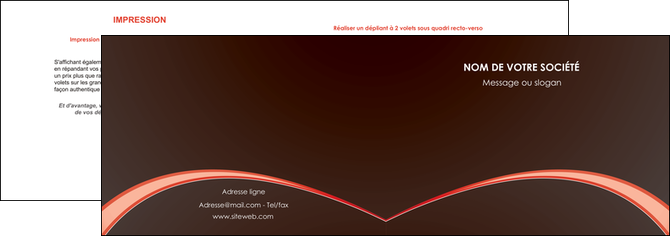 faire depliant 2 volets  4 pages  texture contexture structure MIDBE95946