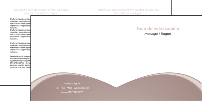 faire modele a imprimer depliant 2 volets  4 pages  texture contexture structure MIDLU95982