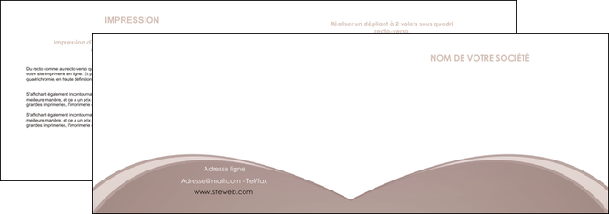 exemple depliant 2 volets  4 pages  texture contexture structure MFLUOO95996